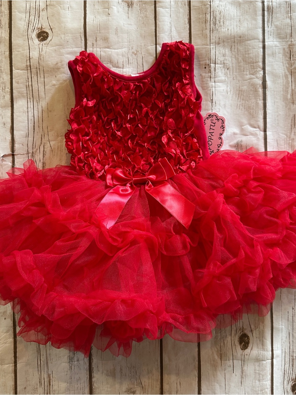 Popatu red dress nwt 24m